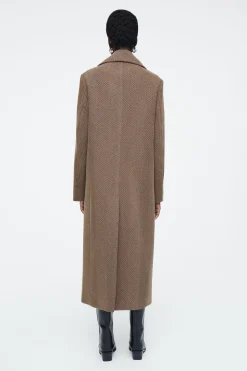 ABRIGO DE LANA DE ESPIGA CON CORTE SASTRE*COS Discount
