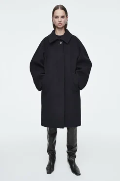 ABRIGO DE LANA OVERSIZE DE BOTONADURA SENCILLA*COS Outlet
