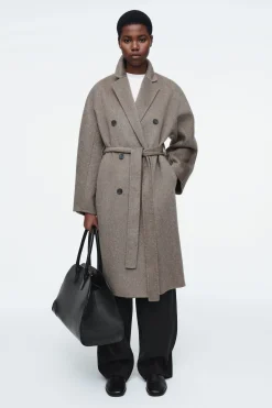 ABRIGO DE LANA OVERSIZE DE DOBLE BOTONADURA*COS Outlet