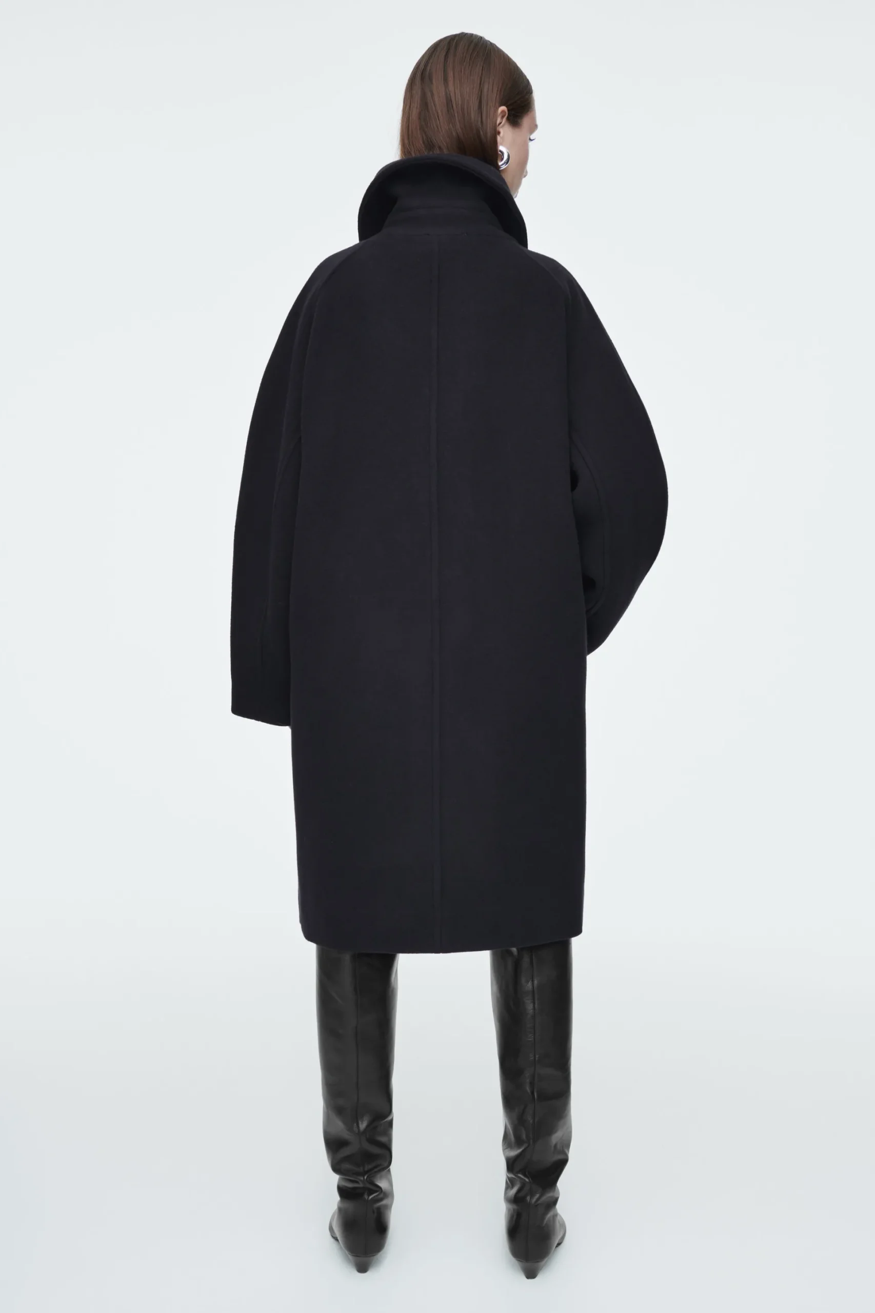ABRIGO DE LANA OVERSIZE DE BOTONADURA SENCILLA*COS Outlet