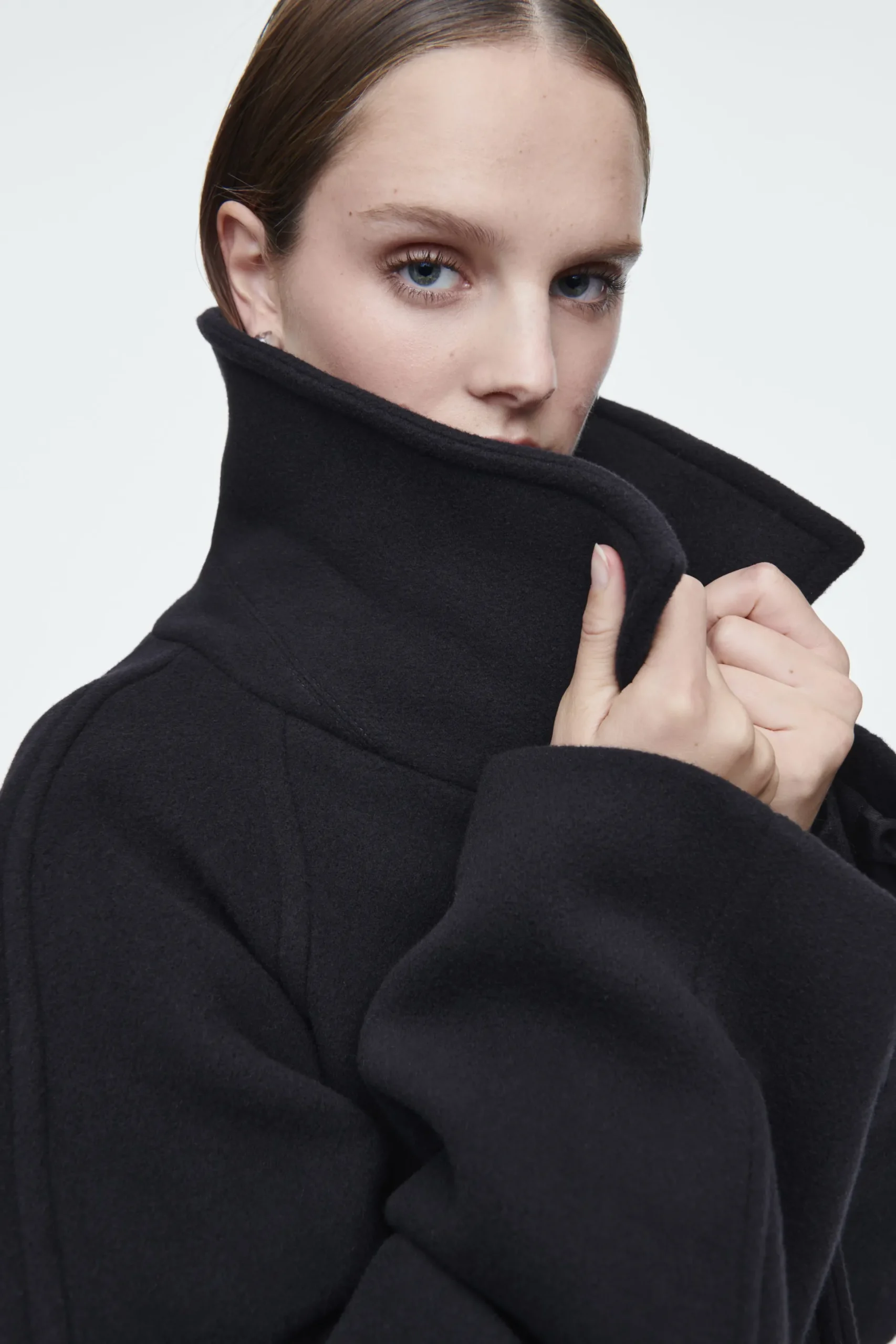 ABRIGO DE LANA OVERSIZE DE BOTONADURA SENCILLA*COS Outlet