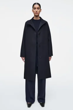 ABRIGO DE MEZCLA DE LANA TRAPEZOIDAL*COS Discount