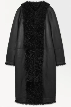 ABRIGO DE PIEL DE OVEJA REVERSIBLE OVERSIZE*COS Sale