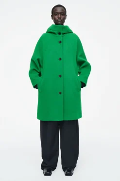 ABRIGO OVERSIZE DE LANA CON CAPUCHA*COS Online