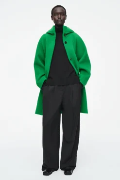 ABRIGO OVERSIZE DE LANA CON CAPUCHA*COS Online