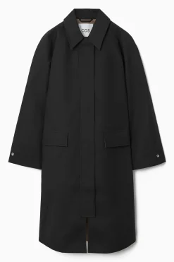 ABRIGO TIPO CAR COAT CON BLOQUES DE COLOR*COS Best