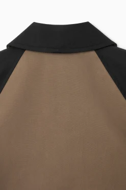 ABRIGO TIPO CAR COAT CON BLOQUES DE COLOR*COS Best