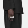 ANILLO DOBLE DEDO CRISTAL LAZO ANUDADO*COS New