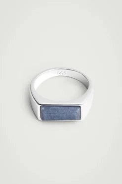 ANILLO SELLO DE PIEDRAS SEMIPRECIOSAS*COS Discount