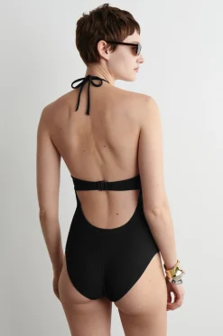 BAÑADOR DE CANALÉ CON ARO CUELLO HALTER*COS Clearance