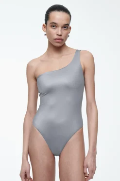 BAÑADOR DE UN SOLO HOMBRO METÁLICO*COS Discount