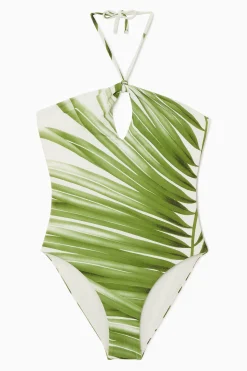 BAÑADOR RECORTADO DE CUELLO HALTER*COS New
