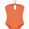 BAÑADOR RECORTADO DE CUELLO HALTER*COS Sale