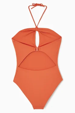 BAÑADOR RECORTADO DE CUELLO HALTER*COS Sale