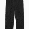 BARRELLEG BRODERIE ANGLAISE TROUSERS*COS Fashion