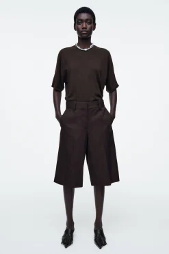 BERMUDAS DE TRAJE EN MEZCLA DE LINO*COS Clearance