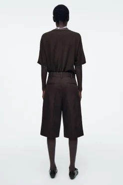 BERMUDAS DE TRAJE EN MEZCLA DE LINO*COS Clearance