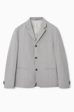 BLAZER BOTONADURA SENCILLA MICROPATA GALLO REGULAR*COS New