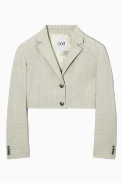 BLAZER CROPPED DE LANA REGULAR FIT*COS Best