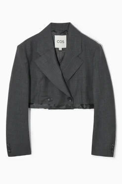 BLAZER CROPPED DECONSTRUIDO DE LANA RELAXED FIT*COS Clearance
