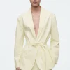 BLAZER DE ALGODÓN CON CINTURÓN*COS Fashion