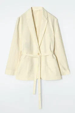 BLAZER DE ALGODÓN CON CINTURÓN*COS Fashion