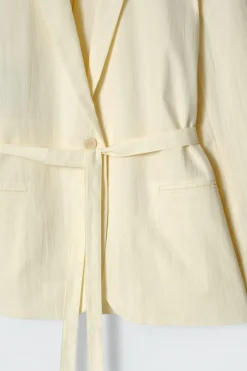 BLAZER DE ALGODÓN CON CINTURÓN*COS Fashion
