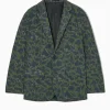 BLAZER DE BOTONADURA SENCILLA Y JACQUARD ANIMAL*COS Hot