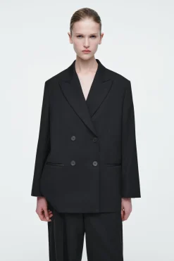 BLAZER DE CORTE SASTRE CON SOLAPAS DE PICO*COS Discount