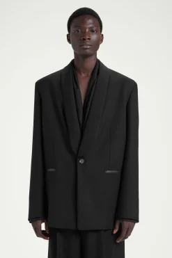 BLAZER DE LANA CON CUELLO ESMOQUIN*COS Outlet