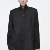 BLAZER DE LANA CON CUELLO MAO*COS Hot