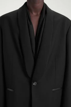 BLAZER DE LANA CON CUELLO ESMOQUIN*COS Outlet