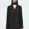 BLAZER DE LANA CON DETALLE DE BUFANDA*COS Outlet