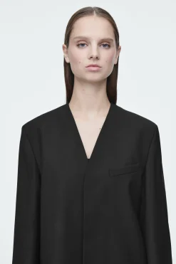 BLAZER DE LANA CON DETALLE DE BUFANDA*COS Outlet