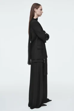 BLAZER DE LANA CON DETALLE DE BUFANDA*COS Outlet