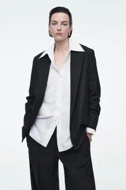 BLAZER DE LANA DE BOTONADURA SENCILLA REGULAR FIT*COS New