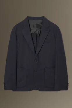BLAZER DE LANA Y FRANELA DE CORTE RECTO*COS Best