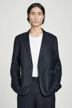BLAZER DE LINO CON BOTONADURA SENCILLA*COS Best