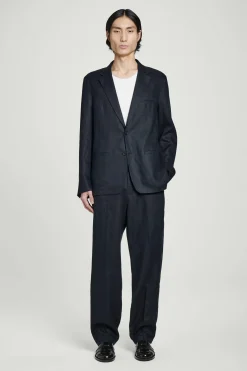 BLAZER DE LINO CON BOTONADURA SENCILLA*COS Best