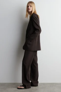BLAZER DE LINO CON BOTONADURA SENCILLA*COS Sale