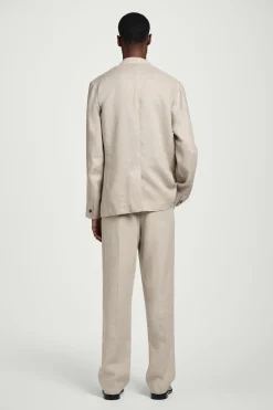 BLAZER DE LINO CON BOTONADURA SENCILLA*COS Fashion