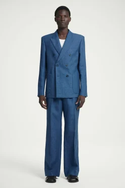 BLAZER DE LINO DOBLE BOTONADURA REGULAR FIT*COS Online