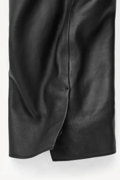 BLAZER DE PIEL DE BOTONADURA SENCILLA*COS Clearance