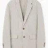 BLAZER DESESTRUCTURADA DE LINO*COS Outlet