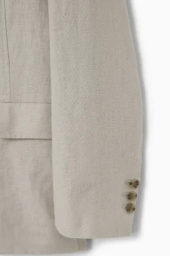 BLAZER DESESTRUCTURADA DE LINO*COS Outlet