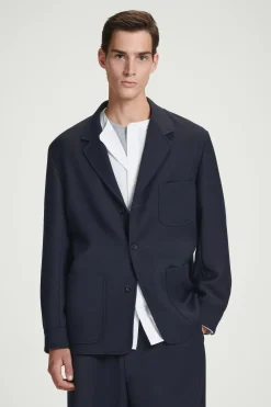 BLAZER DESESTRUCTURADO MEZCLA LANA MERINO RELAXED*COS Clearance