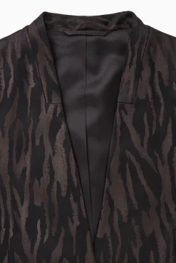 BLAZER JACQUARD CEBRA SIN CUELLO RELAXED FIT*COS New
