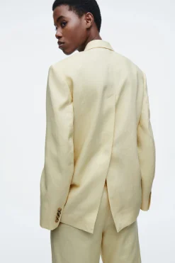 BLAZER LARGO MEZCLA DE LINO REGULAR FIT*COS Outlet