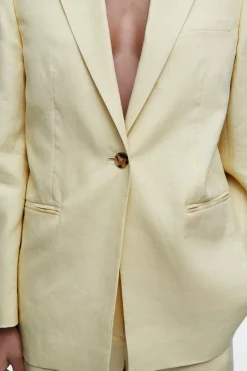 BLAZER LARGO MEZCLA DE LINO REGULAR FIT*COS Outlet