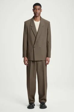 BLAZER MEZCLA DE LANA DOBLE BOTONADURA RELAXED FIT*COS New
